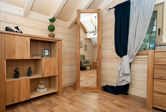 Зеркало напольное "Норд" массив дуба 5