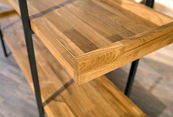 Стеллаж открытый "Куб Дизайн" 3 массив дуба 5