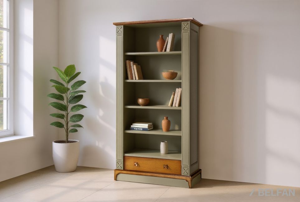 Стеллаж "Brianson" массив и шпон дуба, МДФ 1