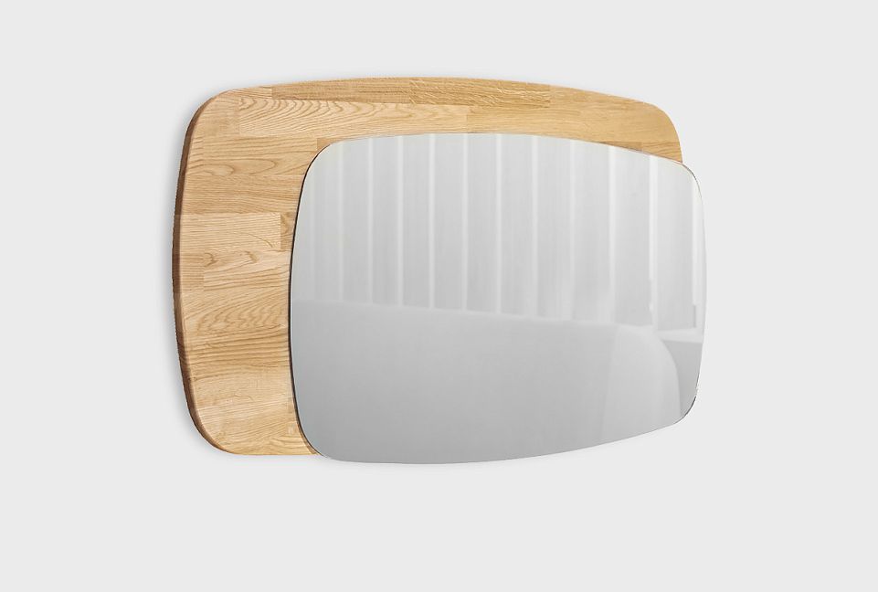 Зеркало настенное "Bergamo"; дуб натуральный