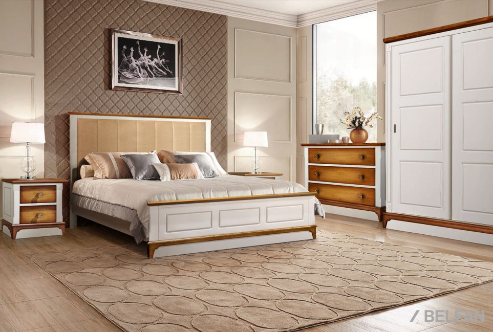 Кровать "Brianson" массив и шпон дуба, МДФ 3