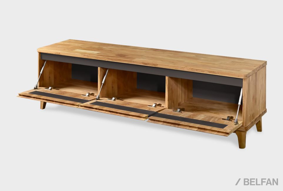 Тумба под ТВ "Wallstreet" 170 массив дуба, МДФ 2