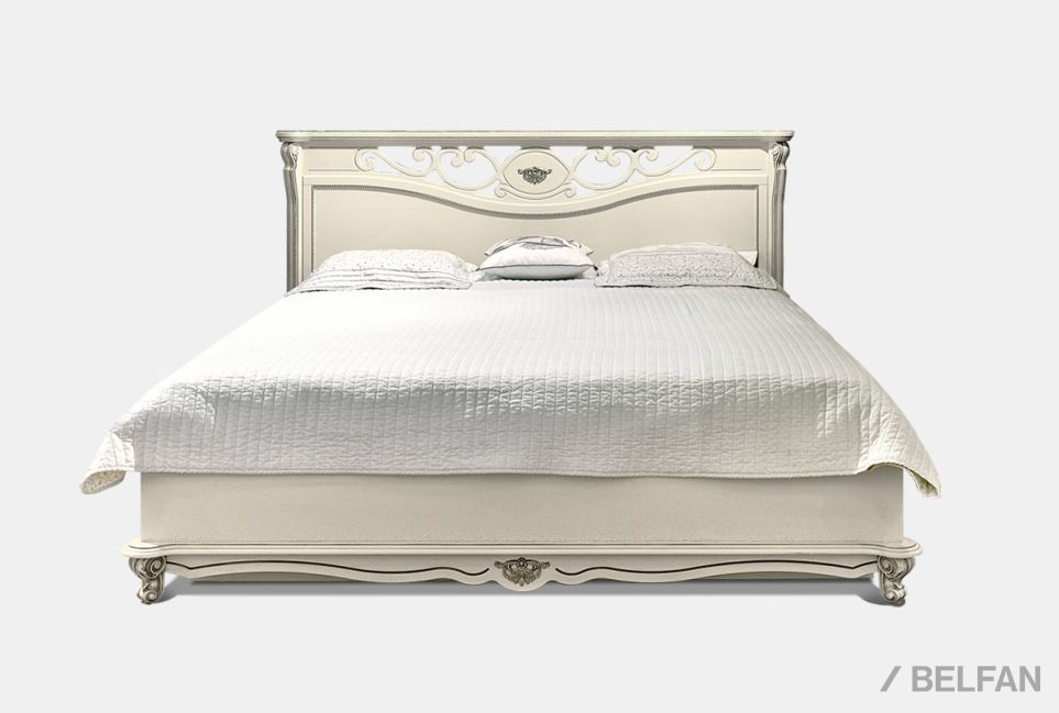 Кровать "Алези" с подьемным механизмом (низкое изножье) массив и шпон дуба 4