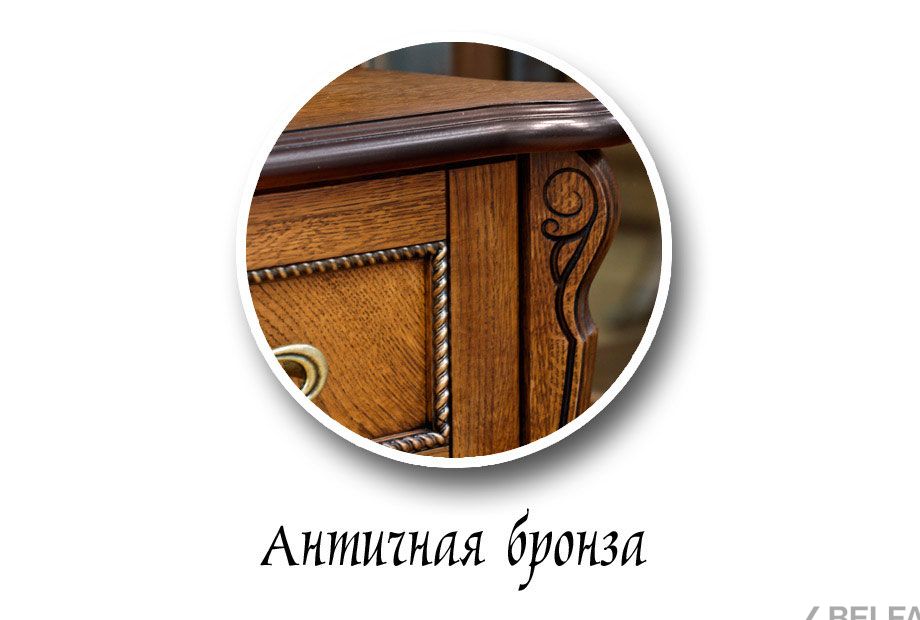 Шкаф для книг "Алези 2/1" массив и шпон дуба 2