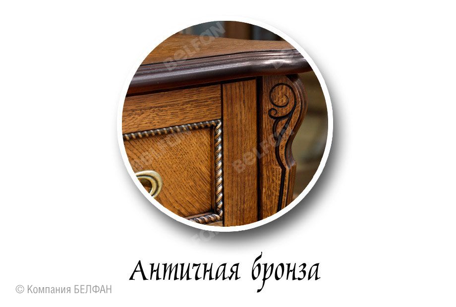 Шкаф для книг "Алези 2/1" массив и шпон дуба 2