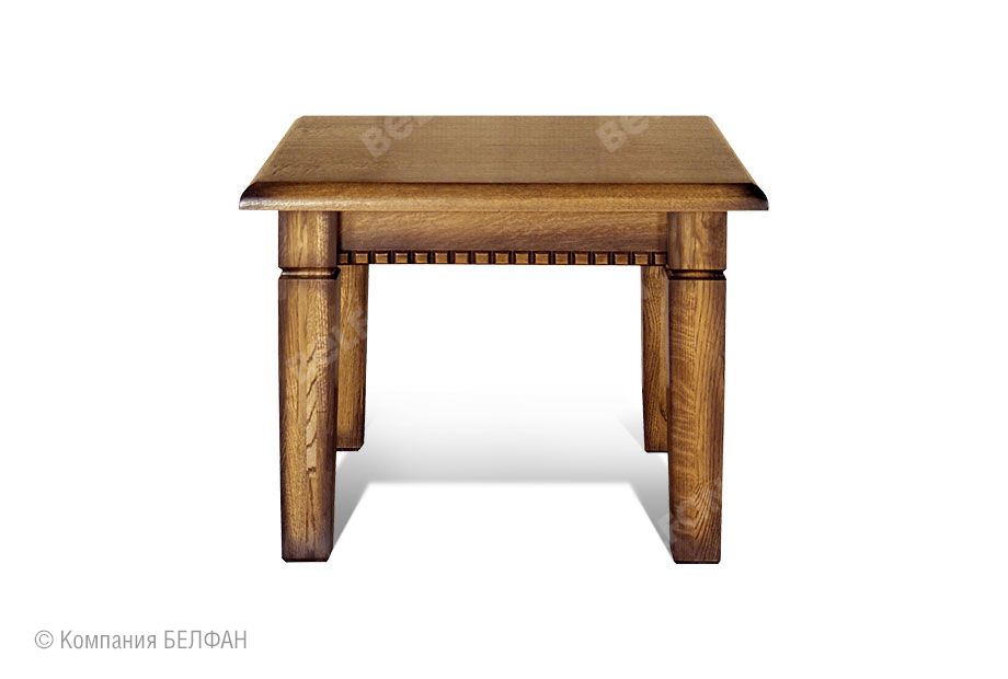 Стол журнальный "Верди Люкс 2" массив и шпон дуба 1