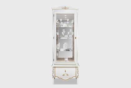 Шкаф с витриной 1-но дв. "Трио" (левый)