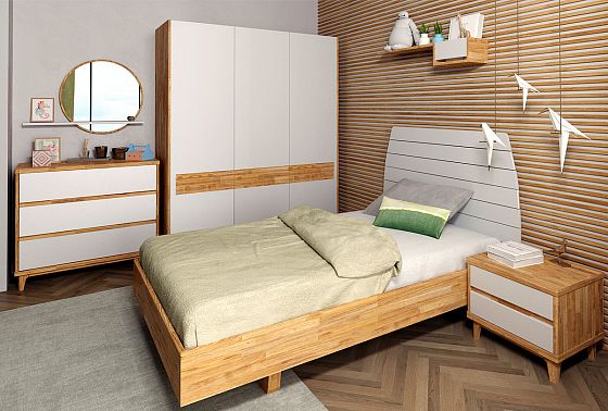 Тумба прикроватная "Wallstreet" массив дуба, МДФ 14