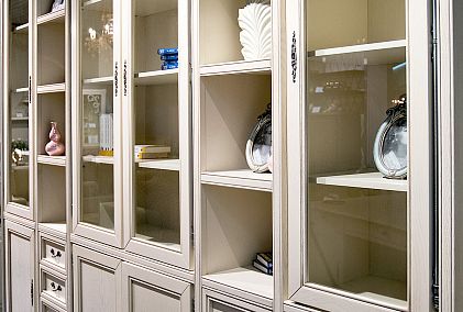 Шкаф 1-но дверный со стеклом "Тэфи" (правый)