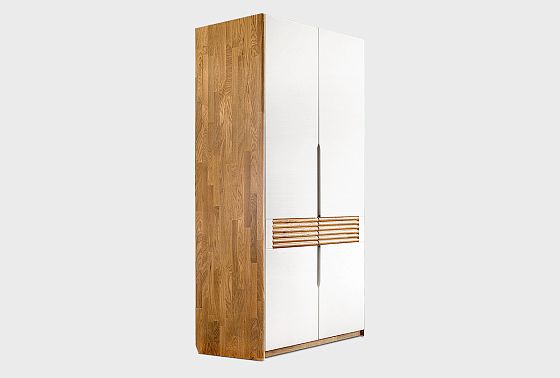 Шкаф для одежды 2-х дверный "Wallstreet" массив дуба, МДФ 7