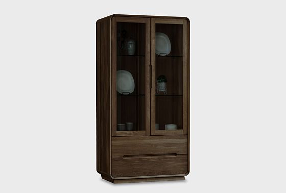 Витрина 2-х дверная "Монблан" массив дуба 4