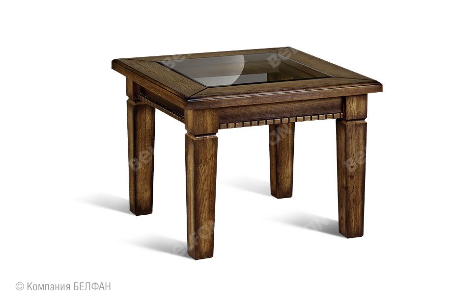 Стол журнальный "Верди Люкс 4" массив и шпон дуба 2