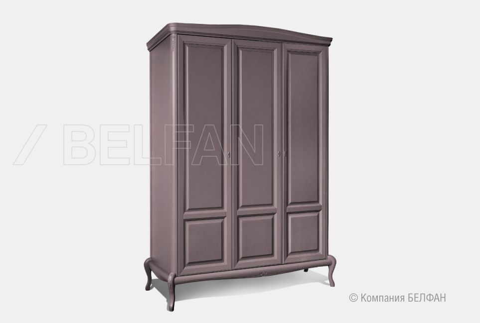 Шкаф для одежды "Fleuron" 3-х дв. массив и шпон дуба 1