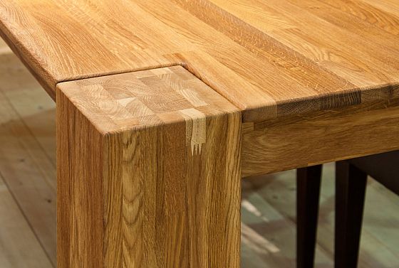 Стол обеденный "Берген" П-03 (сечение опор 150х150) массив дуба 8