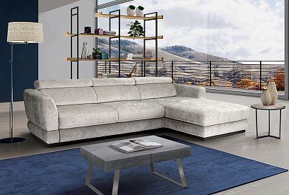 "Орландо" диван с оттоманкой ; раскл.; ММ-399-07; "Впередвыкатной" (1580х1920); правый; венге; Zevs 03 (гр. 3/Турция)