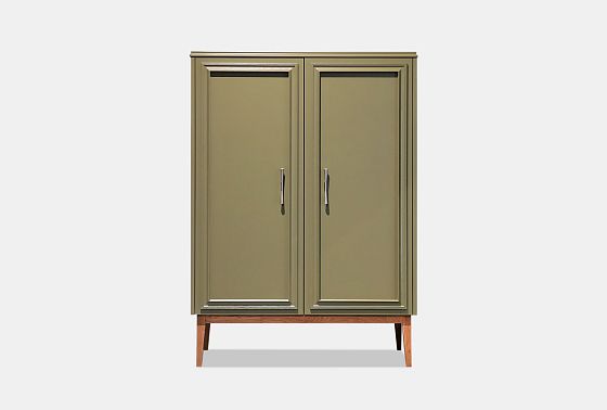 Тумба высокая "Сакраменто" массив и шпон дуба, МДФ 3