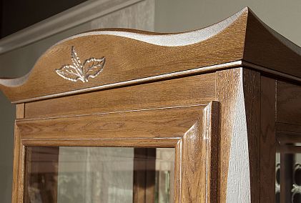 Шкаф с витриной 1-но дв. "Трио" (левый)