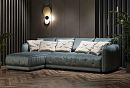 "Kassel" диван с оттоманкой XL; нераскл.; 6L3MR; левый; Tiffany 12+Tiffany 02 (гр.Т6/МТХ)