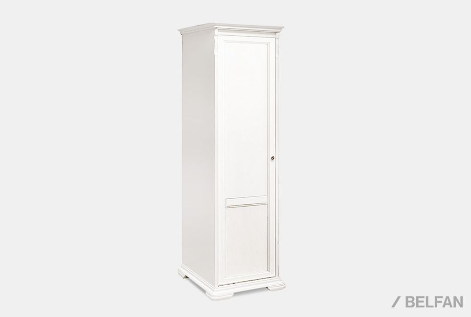 Шкаф 1-но дверный для прихожей "Лика" (левый) массив и шпон дуба 1