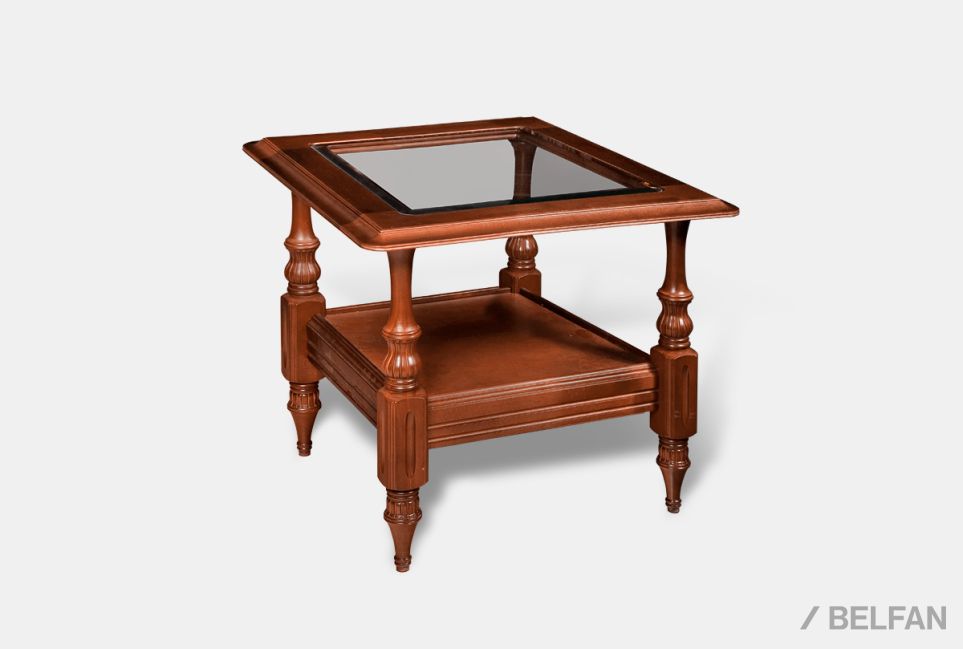 Стол журнальный "Престиж" 11 массив и шпон берёзы 1