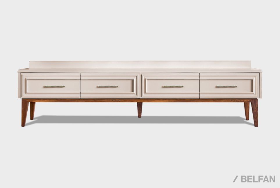 Тумба под ТВ "Сакраменто" 4 массив и шпон дуба, МДФ 1