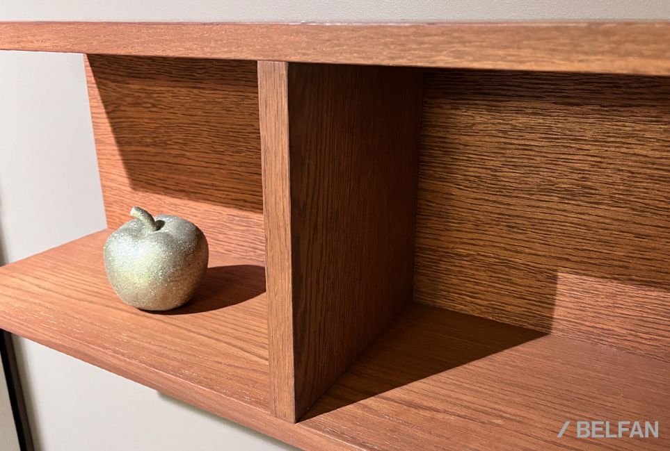 Полка настенная "Сакраменто" МДФ, шпон дуба 3