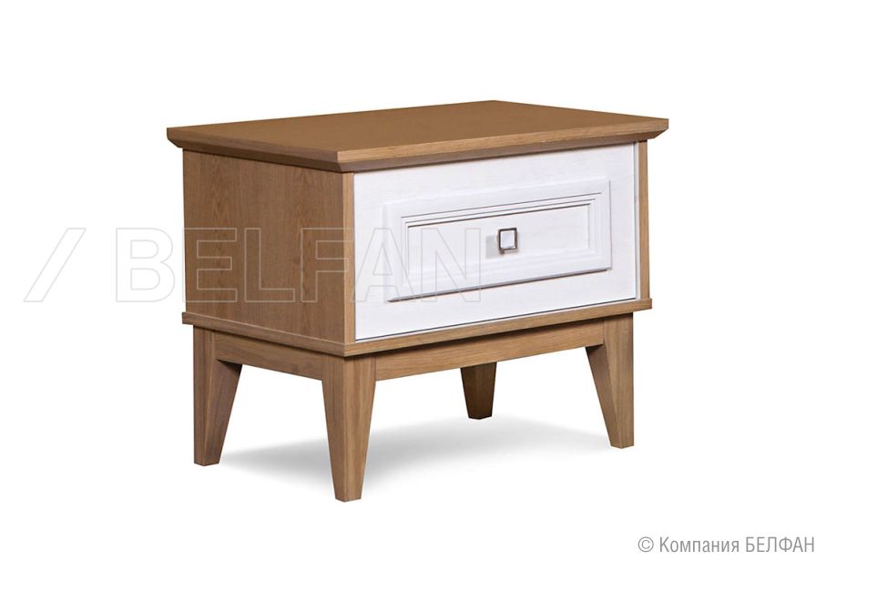 Тумба прикроватная "Кённинг" массив и шпон дуба, МДФ 1