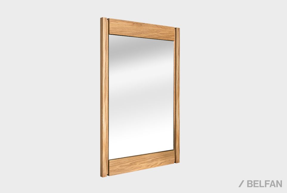 Зеркало настенное "Берген" массив и шпон дуба 6