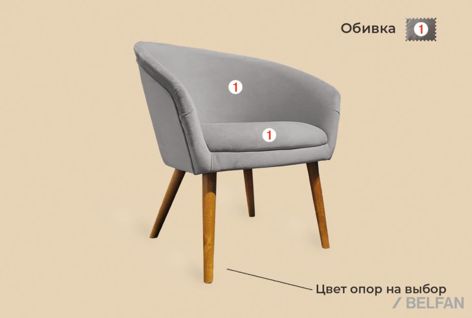 "Тиана" кресло массив бука 2