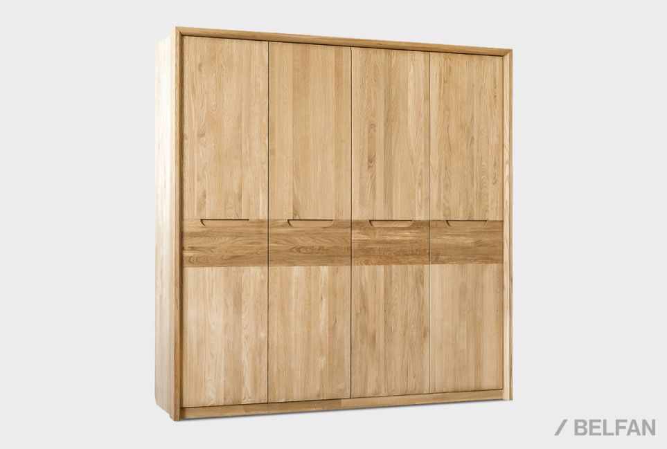 Шкаф для одежды 4-х дверный "Бремен" массив дуба 2