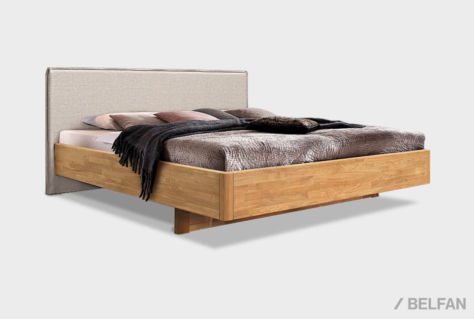 Кровать "Норд" (мягкое изголовье) массив дуба 1