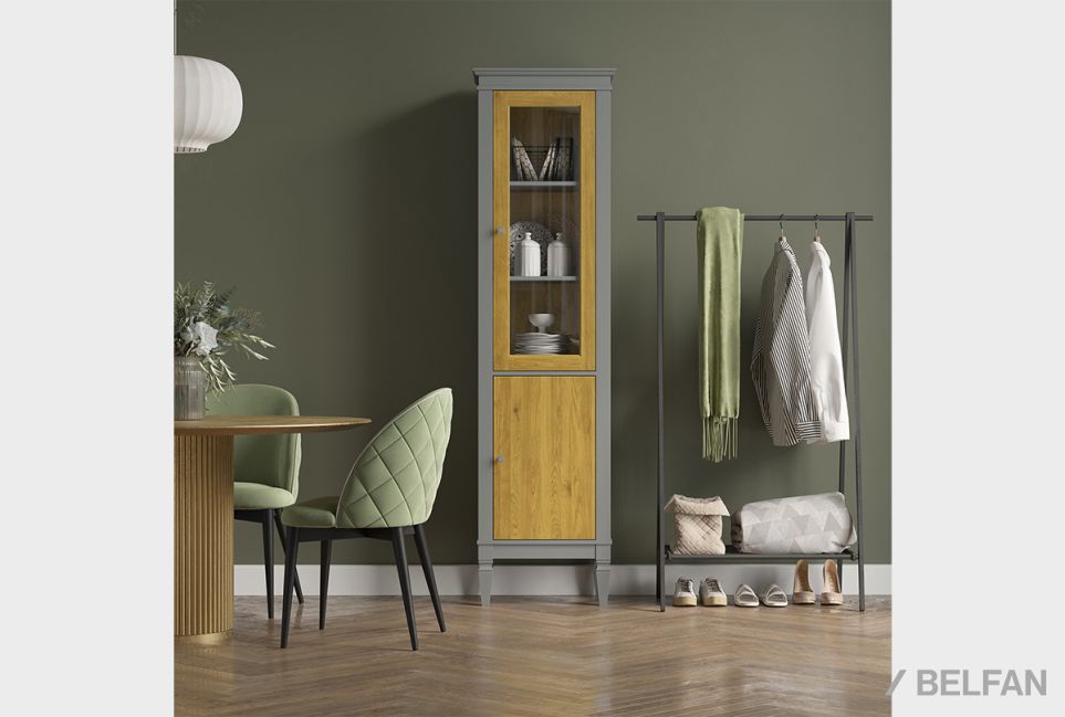 Витрина "Ольса-С" 110 массив сосны 1