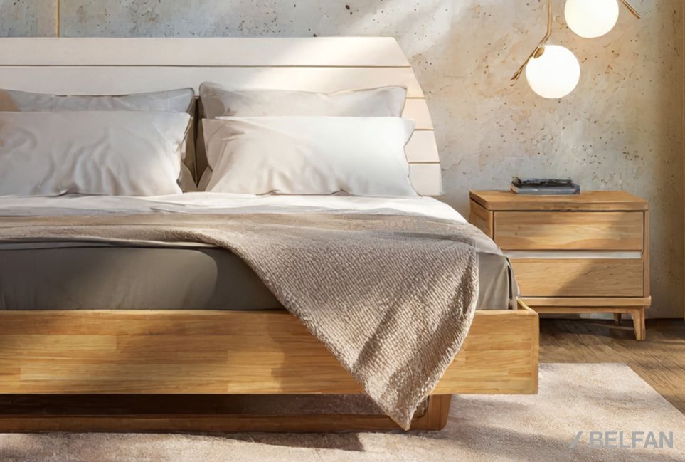 Кровать "Wallstreet" (комбинированная) массив дуба, МДФ 1