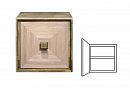 Модуль настенный "Cube Design" 1; фасад "косынка" (шпон); левый; серый дуб, белёный дуб