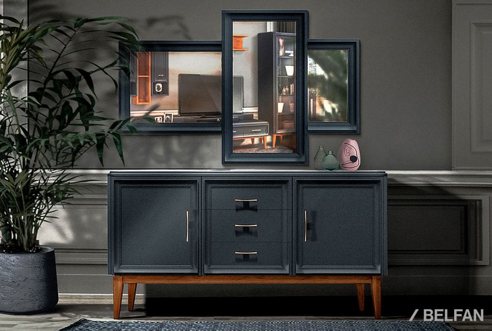 Зеркало настенное "Сакраменто" МДФ 2