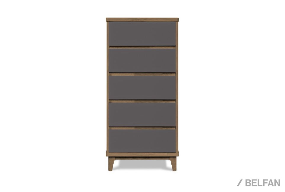 Комод "Wallstreet" 5 (высокий) массив дуба, МДФ 1