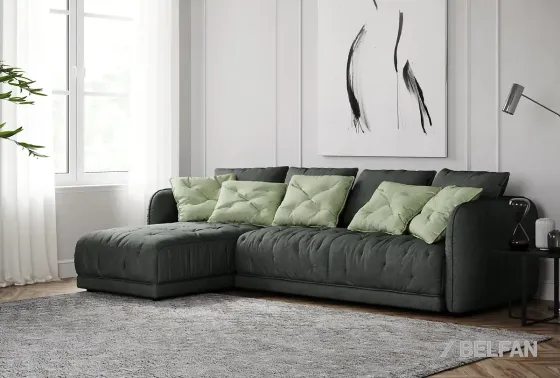 KASSEL диван с оттоманкой #1