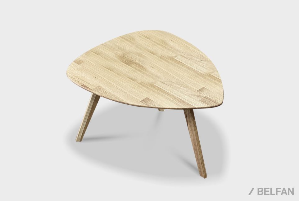 Стол журнальный "Art Collection" треугольный 265 массив дуба 1