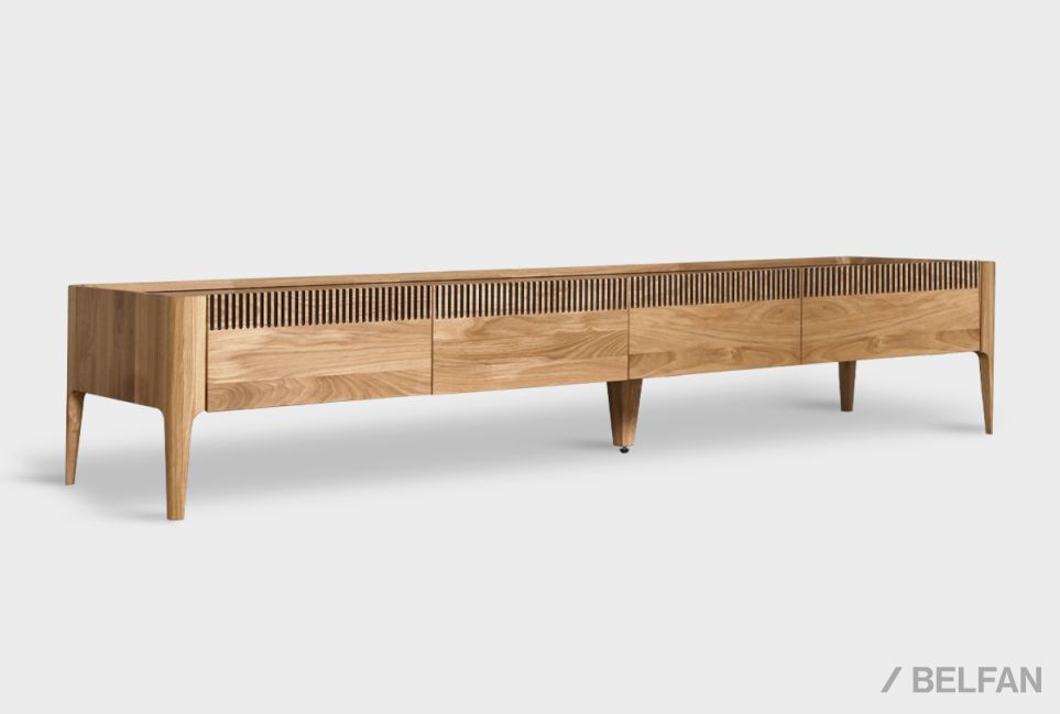 Тумба под ТВ "Bergamo" 200 массив дуба 1