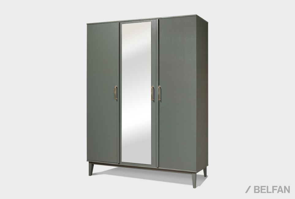 Шкаф 3-х дверный "Chicago" массив и шпон дуба 6