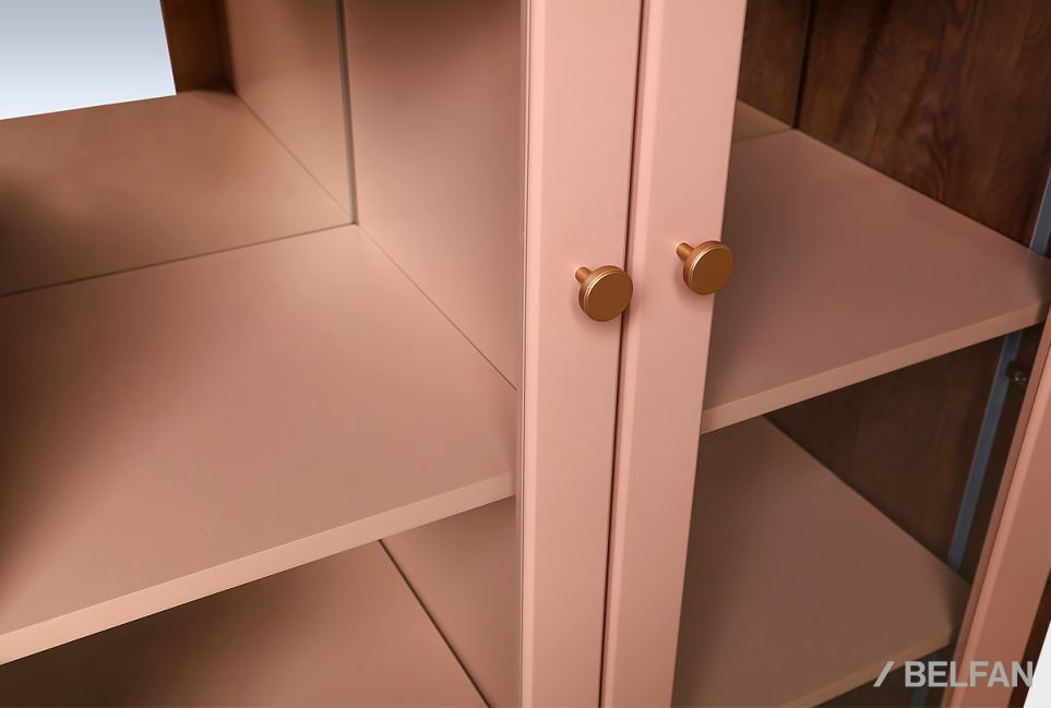 Витрина 2-х дверная "Меридиан" массив дуба, МДФ 3