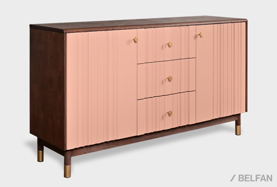 Тумба "Меридиан" 3 (с ящиками) массив дуба, МДФ 1