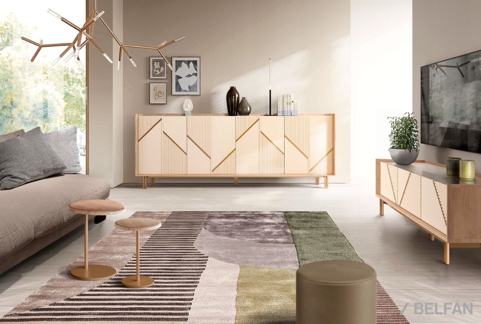 Тумба под ТВ "Avenue" 180 шпон дуба, МДФ, металл 4