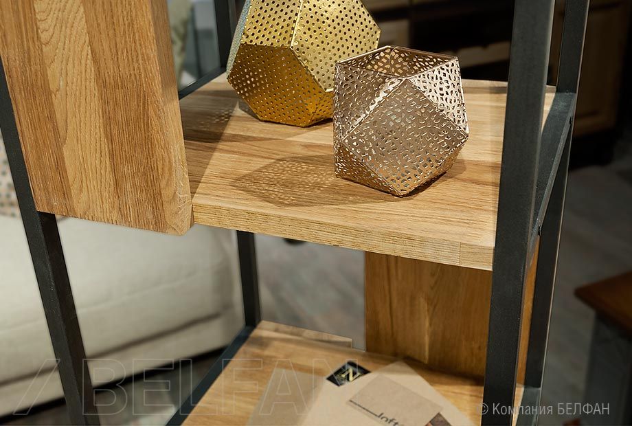 Стеллаж "Art Collection" 430 массив дуба, металл 2