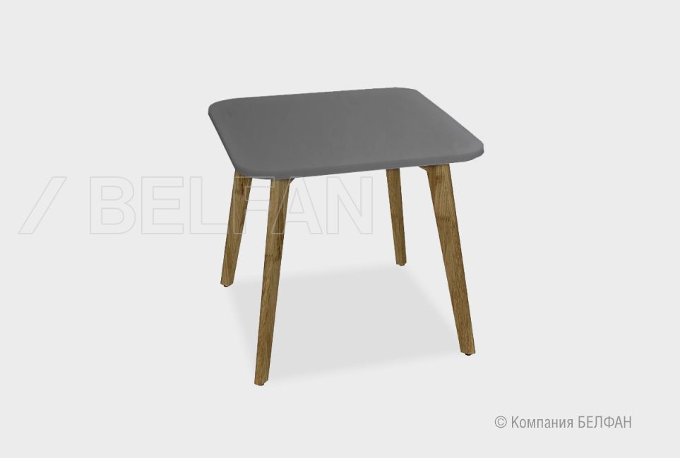 Стол журнальный "Wallstreet" квадратный 261 массив дуба, МДФ 1