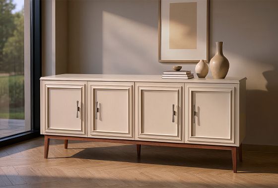 Тумба "Сакраменто" 4 массив и шпон дуба, МДФ 4