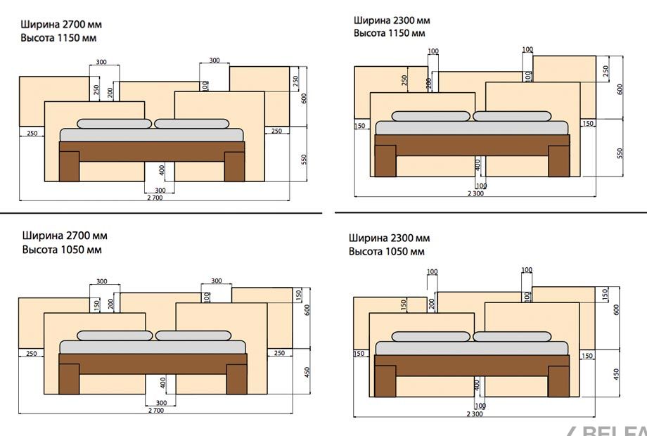 Кровать "Берген" 180 (с подсветкой) шпон дуба 5