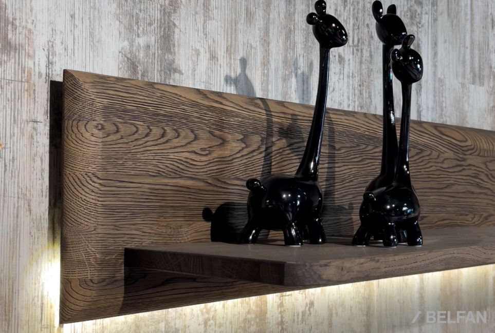 Полка настенная "Bremen" 120 массив дуба 2