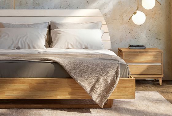 Кровать "Wallstreet" (комбинированная) массив дуба, МДФ 8