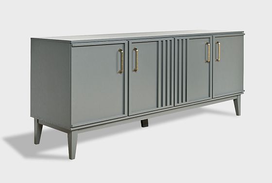 Тумба 4-х дв. "Чикаго" массив и шпон дуба 10